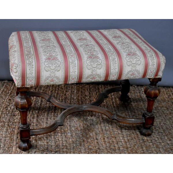 WhatsApp Image 2026-03-07 at 12.29.40 AM (1) William & Mary Style Walnut Stool