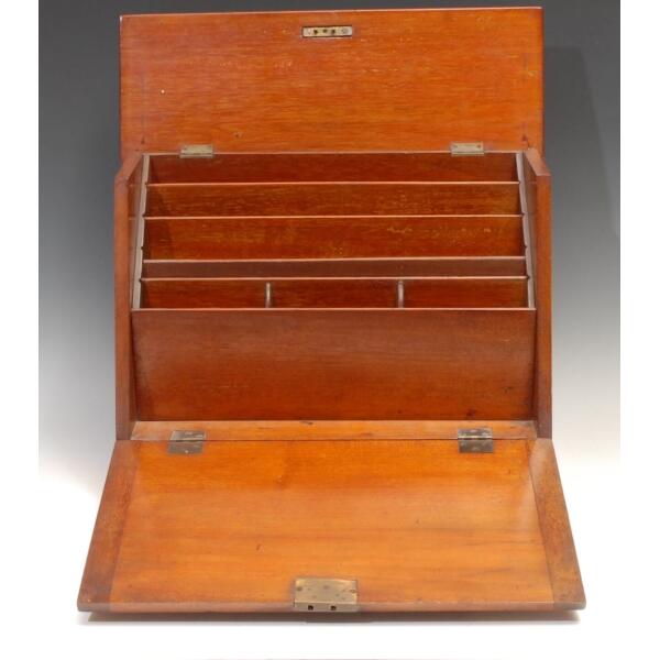 Antique Hardwood Folding Lap Desk