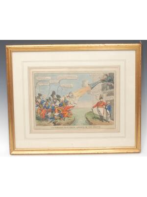 WhatsApp Image 2026-03-11 at 2.56.56 PM (5) 19th Century Hand-Coloured Political Satire – Military Scene