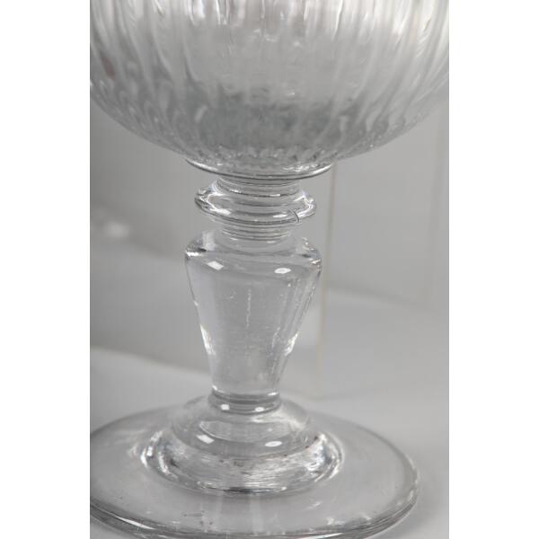 Set Of Six Large 19th Century Wine Glasses
